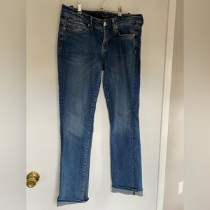 Straight leg jeans . Seven.